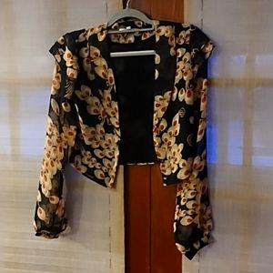 Beautiful Romantic Lightweight Crop French Inspired Senlis Jacket  NWOT